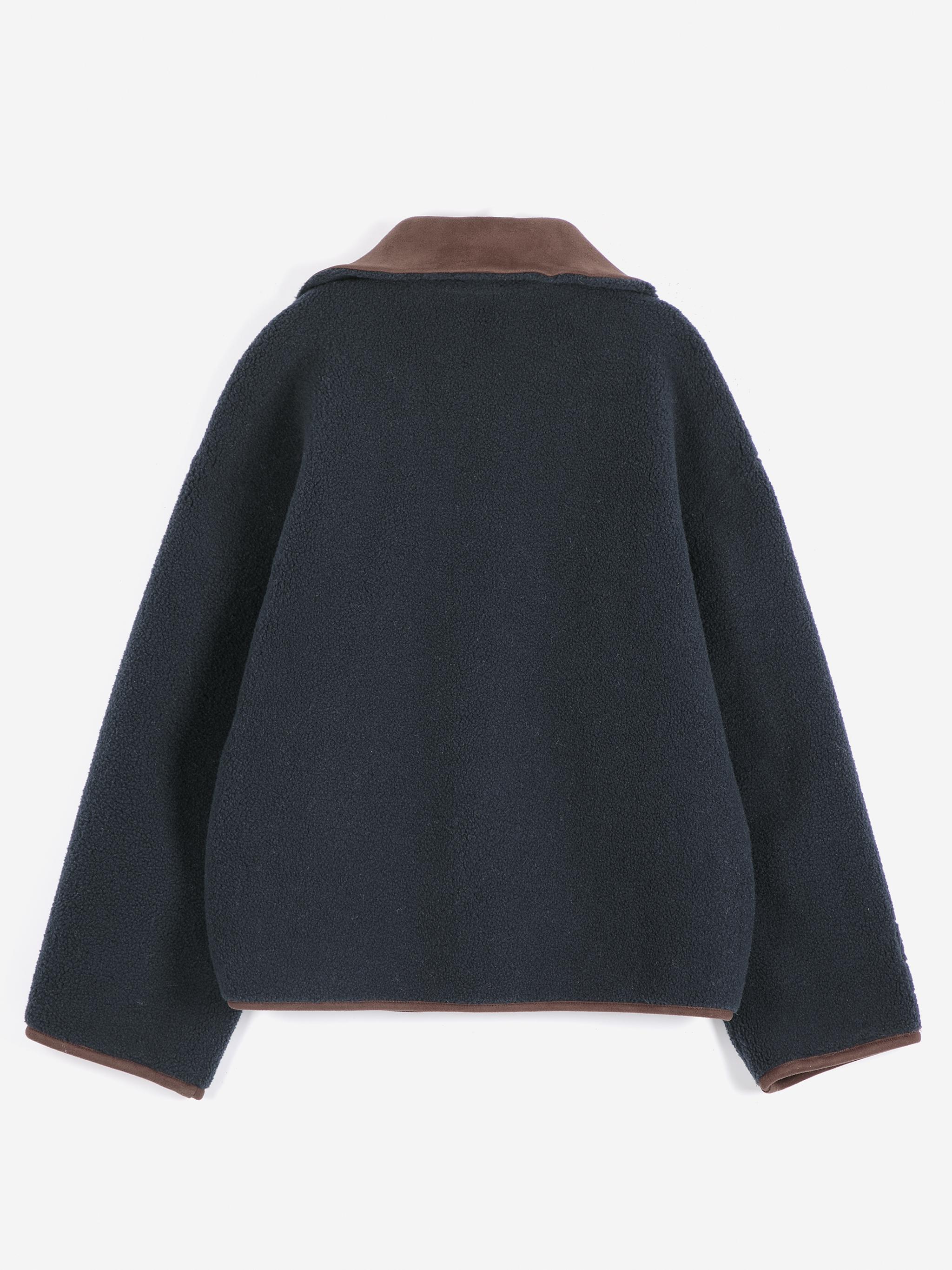 Bobo Choses Soft Reversible Sherpa Jacket Damen Wendejacke braun blau